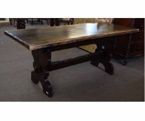 Oak refectory table circa late 19th century, 183cms long