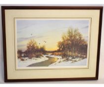 Colin W Burns, signed in pencil to margin, limited edition coloured print (210/475), A Winter