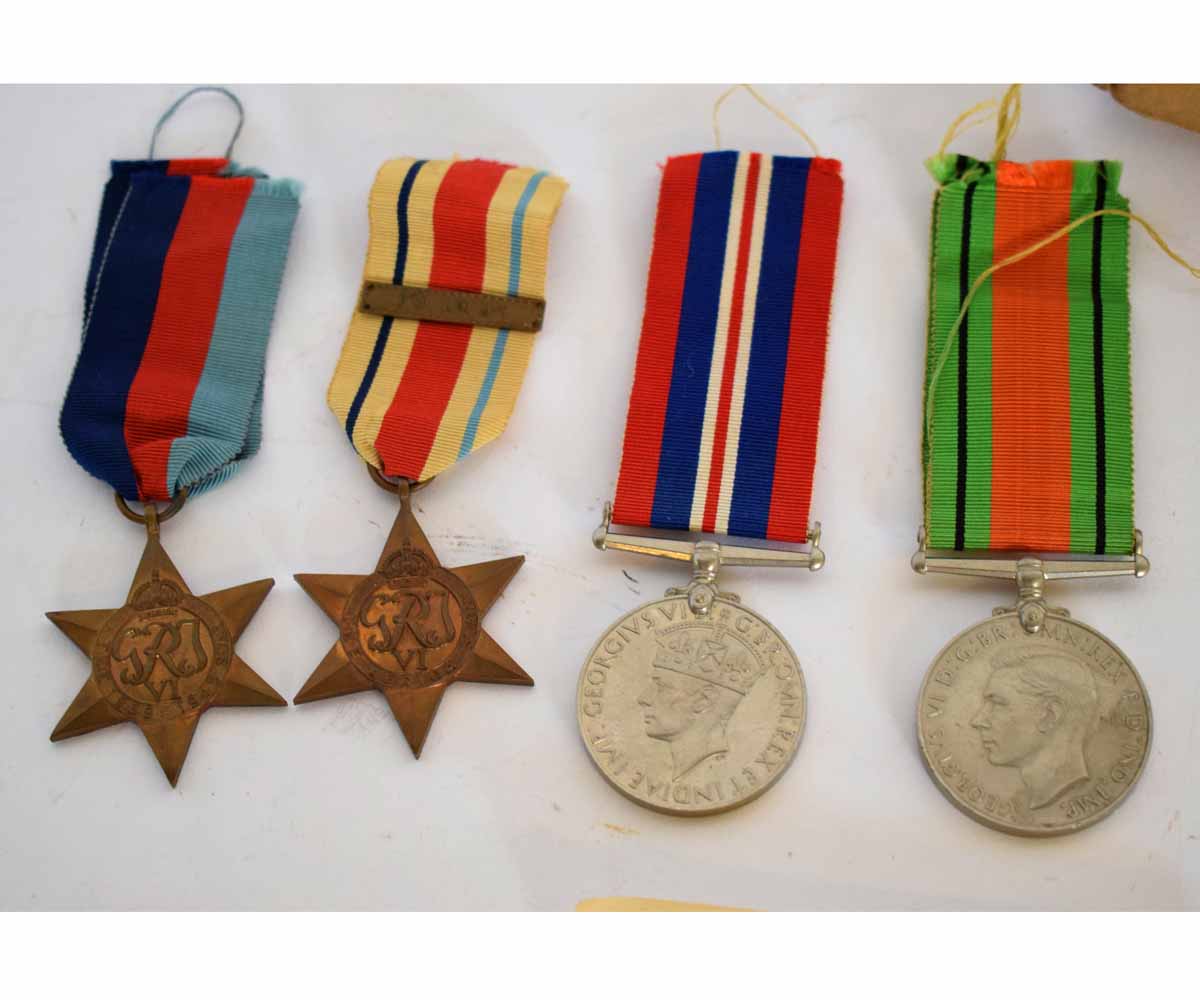 WWII group of four comprising 39-45 Star, Africa Star with 8th Army clasp, Defence Medal and 34-45 - Image 4 of 5