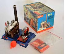Wilesco boxed static model steam engine, width 21cms