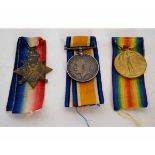 WWI trio comprising 14-15 Star, British War Medal and Victory Medal to W Brown, FMN, (Fireman)