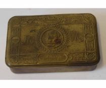 1914 Queen Mary Christmas tin (all over wear)