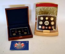 Mixed Lot: Elizabeth II 2003 Golden Jubilee cased proof set, together with a further 2004 proof set,