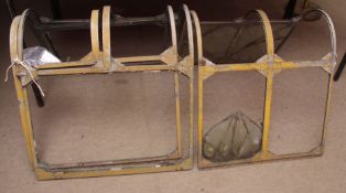 Three section riveted aluminium aircraft canopy for an RAF/USAF, Harvard T-6 aircraft, (all formerly