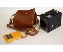 Cased Box Brownie camera model 6-20 Brownie E