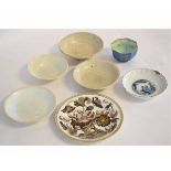 Quantity of Chinese and English ceramics including a Wedgwood lustre bowl