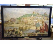 After W Lee Hankey, railway poster with painted highlights, "Whitby", 70 x 110cms 100-120