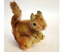 Vintage Steiff model of a squirrel still retaining its original cardboard label "Perri", 16cms tall