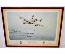 After Eric Day, coloured print, "B24 Consolidated Liberator, The Diamond Lil", together with two