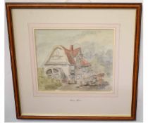 Holmes Winter (W Rowland), signed group of four watercolours, Houses etc, assorted sizes (4) 120-150