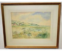 Keith Johnson, signed watercolour, "Salthouse near Morston", 25 x 35cms 30-40