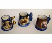 Collection of three Great Yarmouth Potteries mugs, limited edition of 500 to commemorate various