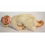 Vintage bisque faced AM Germany doll, model number 351/9K with painted features and glass eyes