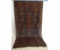 Good quality wool multi-coloured Paisley shawl