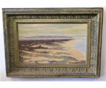 Cowles Voysey, signed and dated 52, oil on board, Scottish coastal scene, 35 x 56cms