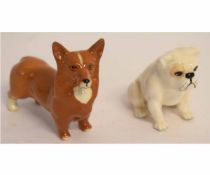 Beswick model of corgi and bulldog