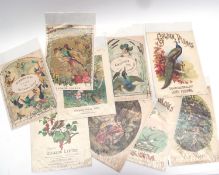 Packet containing 10 coloured lithograph sheet music covers, circa 1860s/1880s, various