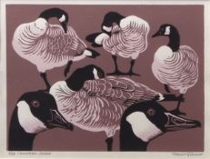 AR ROBERT GILLMOR (born 1936) "Canadian Sextet" linocut, signed, numbered 3/25 and inscribed with