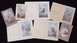 AR JOHN CYRIL HARRISON (1898-1985) Packet of 14 signed greeting cards