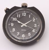 Mid-20th century plastic cased open face keyless stop watch, Smith's, the unadjusted movement to a