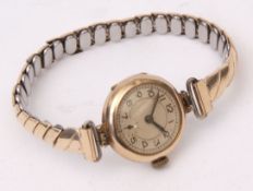 Second quarter of 20th century 9ct gold ladies dress watch, Rolex Watch Co, the 16-jewel movement