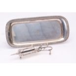 Mixed Lot: pair of 19th century close plated and patented wick shear/candle snuffers, Wilmores &