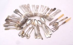 Mixed Lot: various flatware including serving pieces (qty)