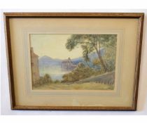 John Stirling Maxwell, initialled pair of watercolour, "Near Tell's Chapel, Lucerne" and "
