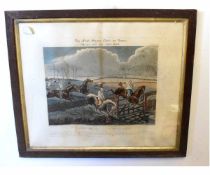 After H Alken, engraved by J Harris, group of three antique coloured aquatints, published 1839, "The