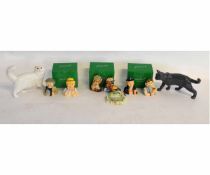 Group of Beswick wares including a pin tray with pheasant, boxed cruet set and two large models of