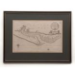 GREENVILLE COLLINS: NORFOLK PARS [CLEY AND BLAKENEY], engraved sea chart/plan, circa 1690, approx