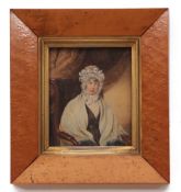 ENGLISH SCHOOL (19TH CENTURY) Portrait of Catherine Gurney watercolour 14 x 12cms Note: Catherine