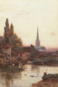 WALTER STUART LLOYD (1845-1951) Pull's Ferry watercolour, signed and dated 1903 lower left 75 x