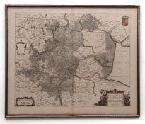 JOAN BLAEU: REGIONES INUNDATAE IN FINIBUS COMITATUS NORFOLCIAE, SUFFOLCIAE, CANTABRIGIAE... [THE