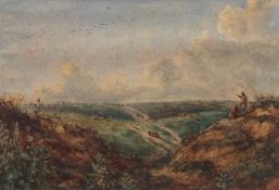 ATTRIBUTED TO JOHN CROME (1768-1821) "Mousehold Heath, Norwich" watercolour 30 x 44cms Provenance: