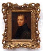 JOHN LINNELL (1792-1882) Portrait of The Rev E T Daniell oil on panel, signed, dated 1840 lower left