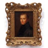 JOHN LINNELL (1792-1882) Portrait of The Rev E T Daniell oil on panel, signed, dated 1840 lower left