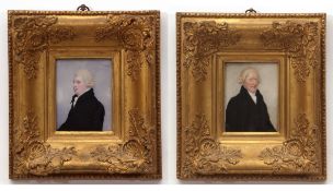 ENGLISH SCHOOL (18TH/19TH CENTURY) Portrait of John Buxton Esq and Philip Candler pair of oils on