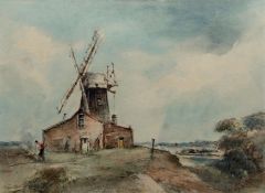 AR ARTHUR EDWARD DAVIES, RBA, RCA (1893-1988) "Strumpshaw Mill" watercolour, signed lower left 28