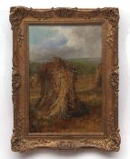 ARTHUR JAMES STARK (1831-1902) "Cornstook" oil on board 37 x 25cms Provenance: Eastbourne Fine