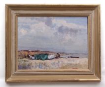 AR GEOFFREY CHATTEN (CONTEMPORARY) "Kessingland Beach" oil on board, signed lower right 44 x 60cms