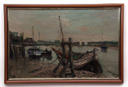 AR JACK COX (1914-2007) View at Wells oil on board, signed lower left 45 x 70cms