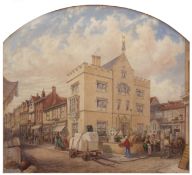 FREDERICK BRETT RUSSEL (1813-1869) "Joseph Stanley's stoneyard, Norwich" signed and dated 1862 lower