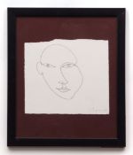 AR COLIN SELF (born 1941) Head study pencil drawing, initialled and dated 5/11/2006 lower right 20 x