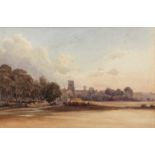 REV JAMES BULWER (1794-1879) "Burgh, Norfolk" watercolour 13 x 19cms Provenance: Mandell's