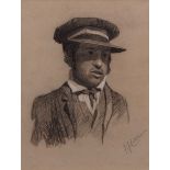 JOHN JOSEPH COTMAN (1814-1878) Portrait of Tom, the Cotman family runner or Studio boy at aged 40