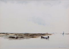 AR PHILIP GARDNER (1922-1986) "Simply messing about in boats" watercolour, signed lower right 26 x