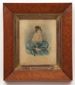 WILLIAM HENRY GOOSE (1816-1885) Portrait of a lady watercolour, signed 20 x 16cms