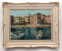AR PHYLLIS MORGANS, RGI, (20TH CENTURY) "Evening, St Tropez" oil on canvas, signed lower right 28