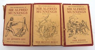 SIR ALFRED MUNNINGS: AN ARTIST'S LIFE - THE SECOND BURST - THE FINISH, 1950-1952, 1st editions, 3